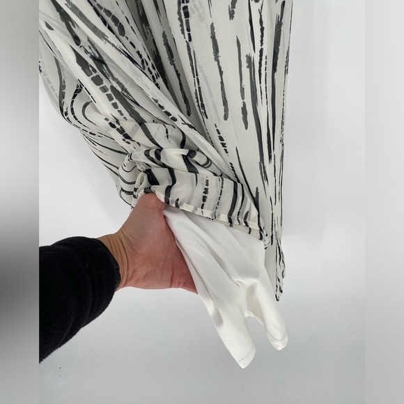 Bar III Spaghetti Strap Sheer Layered Maxi Dress Size Medium - Picture 5 of 12